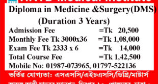 Diploma in Medicine and Surgery ( DMS 3 Year)